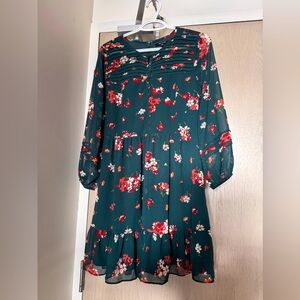 New without tags Madewell longslweeve floral mini dress